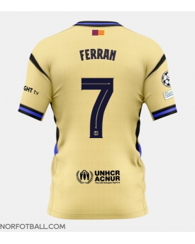 Billige Fotballdrakt Barcelona Ferran Torres #7 Replika Bortedrakt 2025-26 Kortermet